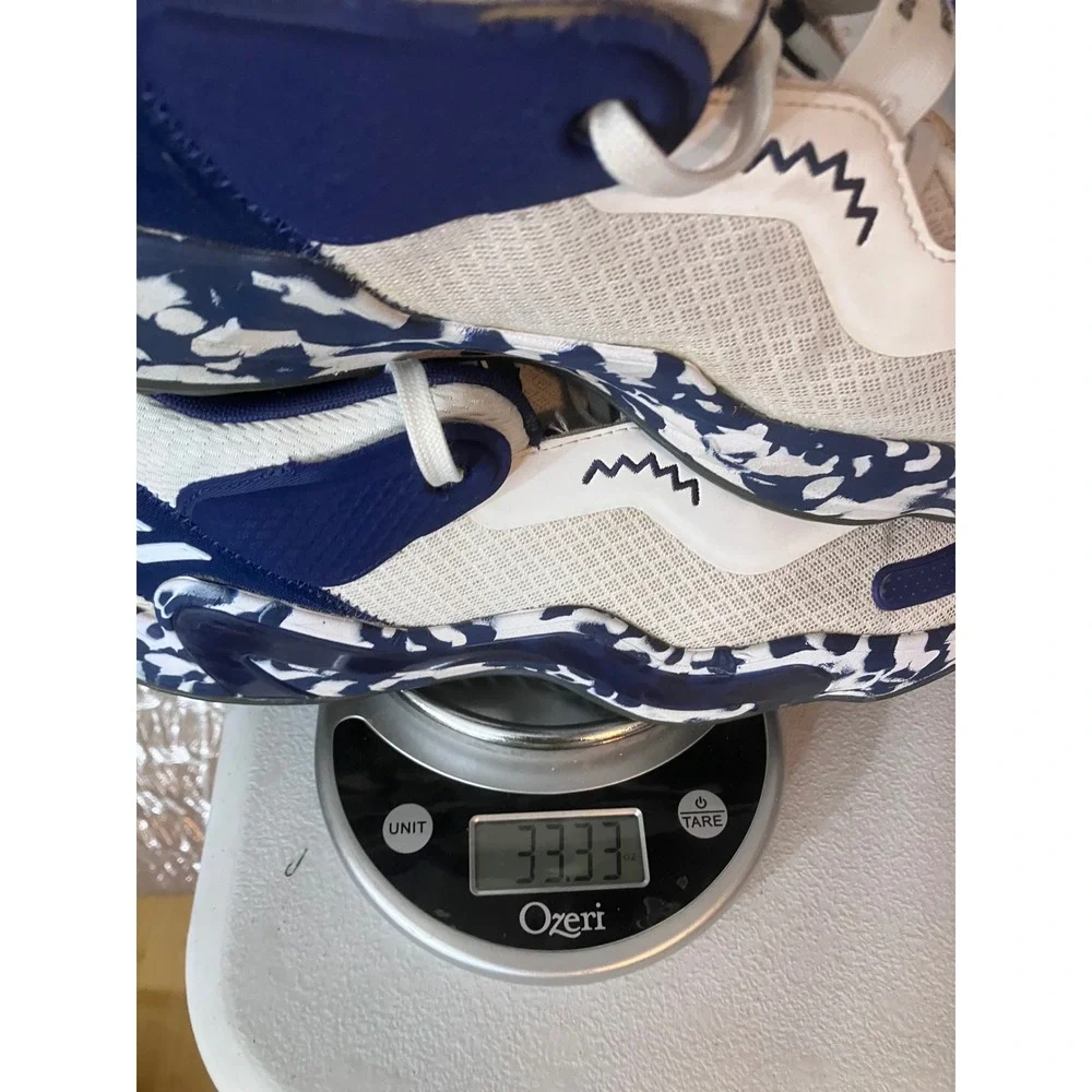Adidas Hoops‎ Mens BB Shoes White Blue Camo F21/S22-TN21/066D.1-3 Size 13